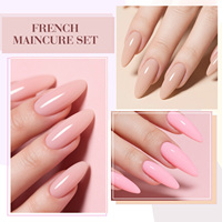 CANNI 30 pièces/lot 9ml Kit Cadeau de Noël Couleurs Nudes Naturelles Base Caoutchouc & Gel de Construction Rapide Kit de Vernis à Ongles en Gel