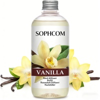 Recharge d'huile essentielle de vanille pour diffuseur 500 ml Parfum d'intérieur naturel Longue durée Parfum d'ambiance