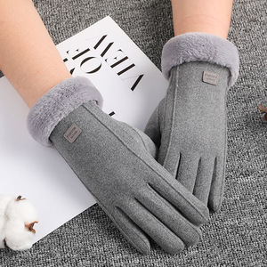 Winter Fleece Lined Touchscreen Cycling <b>Gloves</b> Unisex <b>Warm</b> Windproof Outdoor Riding <b>Gloves</b> - Product Image 3