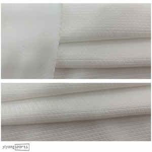160gsm 도매 축구 저지 소재 폴리에스터 화이트 컬러 승화 용 사이클링 원단 - Product Image 5