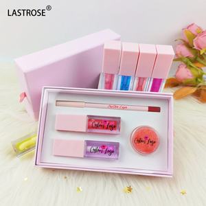 OEM 4合1黑色化妆套装变色丰唇油素食透明唇彩唇膏带卷笔刀唇部套装 - Product Image 5