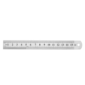 Règle de 15cm Règle en acier inoxydable personnalisée Règle en acier pour dessin de bureau professionnel - Product Image 5