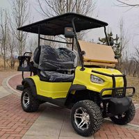 Voiturette de golf électrique tout-terrain 4 roues 48V avec suspension indépendante pour navette de site touristique