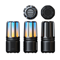 Altavoz Portátil para Exteriores con Resistencia al Agua IPX7, Lámpara de Camping, Altavoz Inalámbrico de 10W con Linterna RGB y Luz LED de Colores
