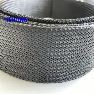 Zipper Type Cable Wire Organizer PET fiber optic cable protection sleeve