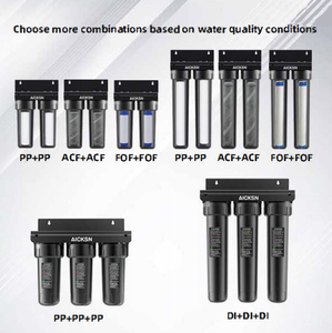 Aicksn Filter 3-Stage Big Blue Housing ACF Filtration System <strong>Water</strong> Filtration Purifier <strong>Water</strong> <strong>Purifying</strong> - Product Image 4