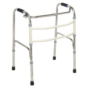 Stainless Steel <b>Walker</b> Foldable Four Legged <b>Elderly</b> Walking Aid Rehabilitation Training Support - Product Image 2