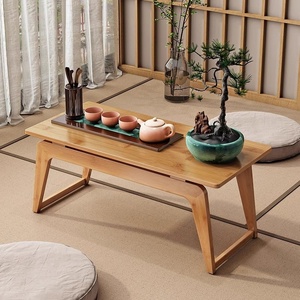 Mesa de té de madera maciza de estilo japonés para apartamento pequeño Simple Kung Fu <span class=keywords><strong>Bay</strong></span> ventana balcón para sala de estar hogar café juegos de té - Product Image 3