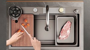 Fregadero de Cocina Empotrable de Acero Inoxidable con Reducción de Ruido, Resistente al Óxido y Fácil de Limpiar - Product Image 5