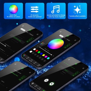 Kit de plafonnier étoilé à fibres optiques RGBW à haute luminosité 32W avec mode sonore et effet scintillant - Product Image 3