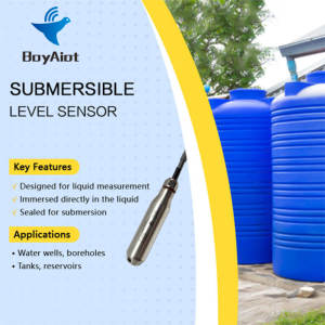 BOY-WR04-S IP68 잠수정 압력 송신기 액체 레벨 송신기 <span class=keywords><strong>4</strong></span>-<span class=keywords><strong>20mA</strong></span> 통합 액체 레벨 센서 - Product Image 5