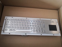 Clavier monté mécanique de kiosque en métal industriel de l'acier inoxydable IP65 avec le Touchpad ou la boule de commande ou avec la sélection de contre-jour