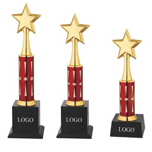 Trophée étoile attrayant avec finition de qualité supérieure, trophée en métal de haute qualité pour la reconnaissance professionnelle et les récompenses d'entreprise. - Product Image 1