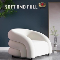 HJ HOME Chaises d'appoint simples nordiques pour hôtel Chaise de salon Canapé Chambre à coucher Balcon Salle de lecture Chaise paresseuse en velours jaune
