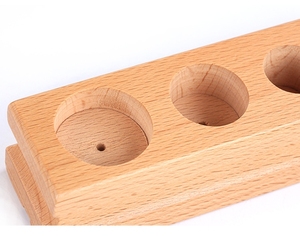 Baby Sensory Toys <b>Game</b> Grasp Easily Wooden Knob Log Mini-Cylinder Early Education Block - Product Image 4
