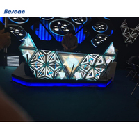 Écran LED à pas de pixel fin P5 pour cabine de DJ, panneau mural vidéo LED 3D, prix, écran LED pour cabine de DJ