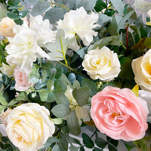 承诺婚礼桌跑步者拱门与花卉人造花厂家直销圣诞复活节婚礼装饰背景 - Product Image 4