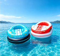 Bouée gonflable voiture de course, jouet aquatique en PVC avec siège, flotteur de piscine pour adultes et enfants