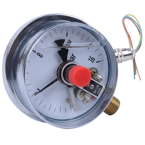 Manomètre de contact haute performance pour compresseur d'air avec lentille en polycarbonate et mouvement en laiton - Product Image 1