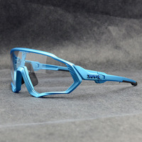 Lunettes de sport d'extérieur HD polarisées, lunettes de soleil pour sports de plein air, lunettes de moto, lunettes de soleil à lentille unique pour hommes