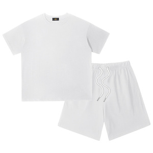 Conjuntos de ropa informal de verano para niños y bebés al por mayor, camiseta sólida de manga corta, conjunto de 2 uds, ropa personalizada para niños - Product Image 3