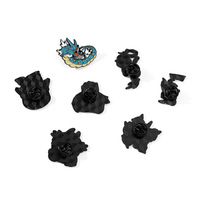 Broche de Aleación con Diseño de Pokémon, Accesorios de Anime, Gengar, Garchomp, Pin Metálico con Efecto de Goteo de Aceite, Decoración