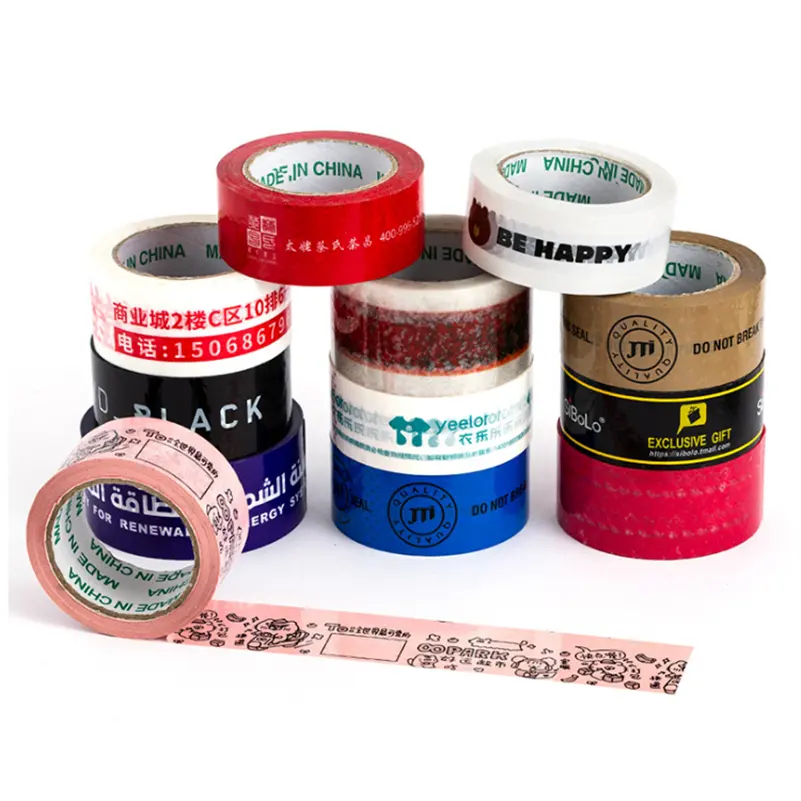 Bedrukte Bopp Verpakking Tape Met Logo Fragiel Tape Zware Verzending Doos Tape Met Bedrijfslogo 'S