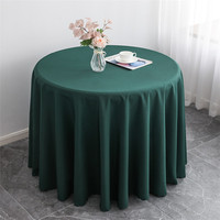 Nappe ronde blanche de polyester de mariage dinant la nappe de couverture de table de Spandex pour des événements partie