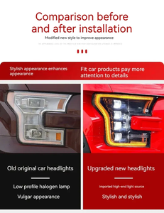 Phare LED DRL pour Ford Raptor F150 2015-2020, accessoires automobiles, 36W 6000K, ajustement universel, homologué DOT, vente en gros, nouveau modèle - Product Image 3