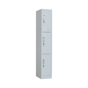 <span class=keywords><strong>Armario</strong></span> de acero alto de una sola <span class=keywords><strong>columna</strong></span> <span class=keywords><strong>para</strong></span> dormitorio, ropero con 3 puertas - Product Image 3