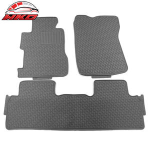 Alfombrillas de látex grises para todo clima, compatibles con Honda Civic 8ª generación 2006-2011, delanteras y traseras, estilo OEM, impermeables - Product Image 1