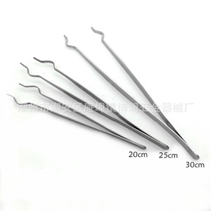 Wholesale round-mouth tweezers, stainless steel laboratory equipment, ring-shaped, wide-mouth test tube <b>clamps</b>, corrosion - Product Image 1