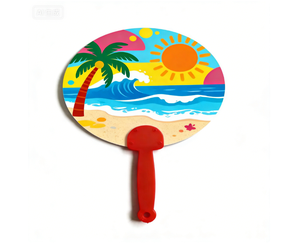 מניפת יד מתקפלת מפלסטיק לקידום מכירות של AI-MICH עם הדפס לוגו מותאם אישית, מתנה לאירועים ופרסום - Product Image 1