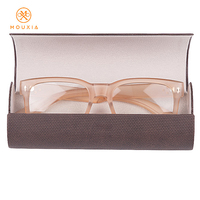 Étui à lunettes portable léger texturé semi-rigide, étui fin pour lunettes, organisateur de rangement pour accessoires optiques, vente en gros