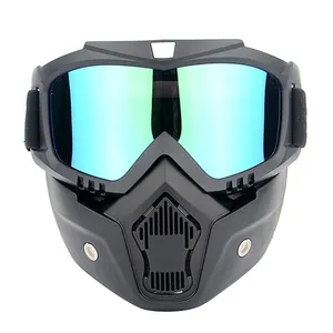 OEM设计户外运动gafas de Motocross谷歌摩托车护目镜Mx护目镜带可拆卸摩托车面罩