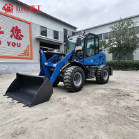 Offre Spéciale Chargeuse Frontale S-918 Capacité de Charge 800kg Godet 0.6m Quatre Roues Motrices Frein à Huile Mini Engin de Construction Garantie 1 An