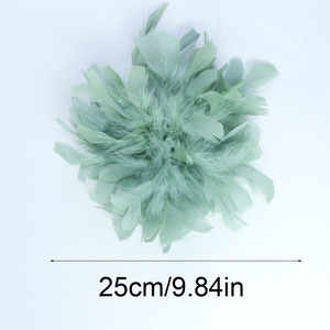 Broche de Flor de Tecido com Cristais para Mulheres e Meninas, Elegante, Colorido, com Pompons e Flores de Peônia, para Lapela e Cabelo - Product Image 6