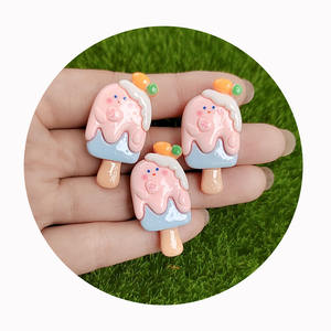 Crème Glace Artisanat Fournitures Résine Perles pour Bijoux De Mode Vêtements Accessoires Ornements Faits À La Main - Product Image 3