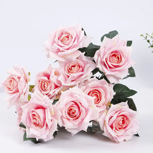 Prix usine Offre Spéciale Roses 10 Têtes Soie <span class=keywords><strong>Rose</strong></span> Bouquet Artificielle <span class=keywords><strong>Rose</strong></span> Fleur pour Mariage <span class=keywords><strong>D</strong></span>écoration de La Maison - Product Image 1
