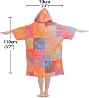Poncho de surf personnalisé avec logo, serviette de plage anti-sable en microfibre, robe de change à capuche pour adultes, séchage rapide, parka de bain
