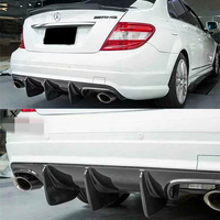 Diffuseur arrière en fibre de carbone W204 C63 AMG C200 C300 Diffuseur arrière W204 C63 Shunt pour Mercedes Benz Classe C W204 C63 2007-2011
