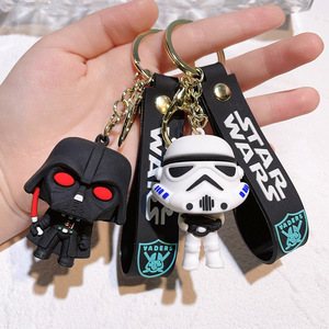 Penjualan laris baru gantungan kunci StarWars Mandalorians sekitar bayi Yodas Stormtroopers gantungan kunci liontin