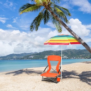 Beach Chairs Adults Manual Straight <b>Umbrella</b> <b>Windproof</b> Heavy Duty Portable Camping Foldable Outdoor Travel Lawn Chair - Product Image 2