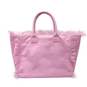 Nouveau sac fourre-tout de plage à une épaule de grande capacité imprimé en denim à pampilles européennes et américaines - Product Image 5