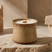 OEM ODM, pot en céramique vintage moderne et écologique de luxe, bougies parfumées à la cire de soja romantiques, aromathérapie