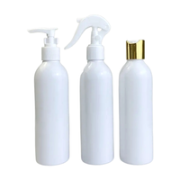 Bouteilles de shampooing en plastique transparentes ambrées vides de 4 oz, 8 oz, 10 oz, 16 oz, pour cosmétiques, lotions corporelles, avec bouchon à disque