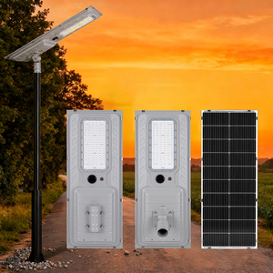 핫세일 단결정 가로등 야외 IP65 방수 200W 300W 400W 일체형 올인원 LED 태양광 가로등 - Product Image 1
