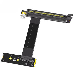 Adaptateur de câble d'extension GPU M.<span class=keywords><strong>2</strong></span> NVMe Key M vers PCI-E 16X avec alimentation 12V 4 broches (direction gauche) en alliage d'aluminium – En stock - Product Image 1