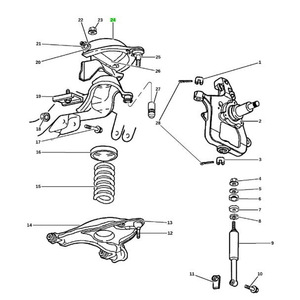 อะไหล่เปลี่ยนชุดช่วงล่างแบบแมคเฟอร์สันเหล็ก สำหรับรถบรรทุก Dodge Ram รุ่น Upper Control Arm หมายเลข 52106678AA - Product Image 4
