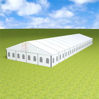 Tentes de réception extérieures robustes pour événements, fêtes et mariages, avec toile et tissu PVC imperméables, pour 50 à 1000 personnes, taille personnalisable